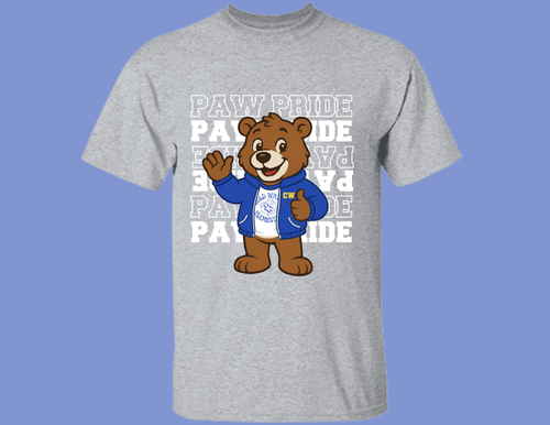 Adult Cold Water Elementary Bear in Jacket Tee