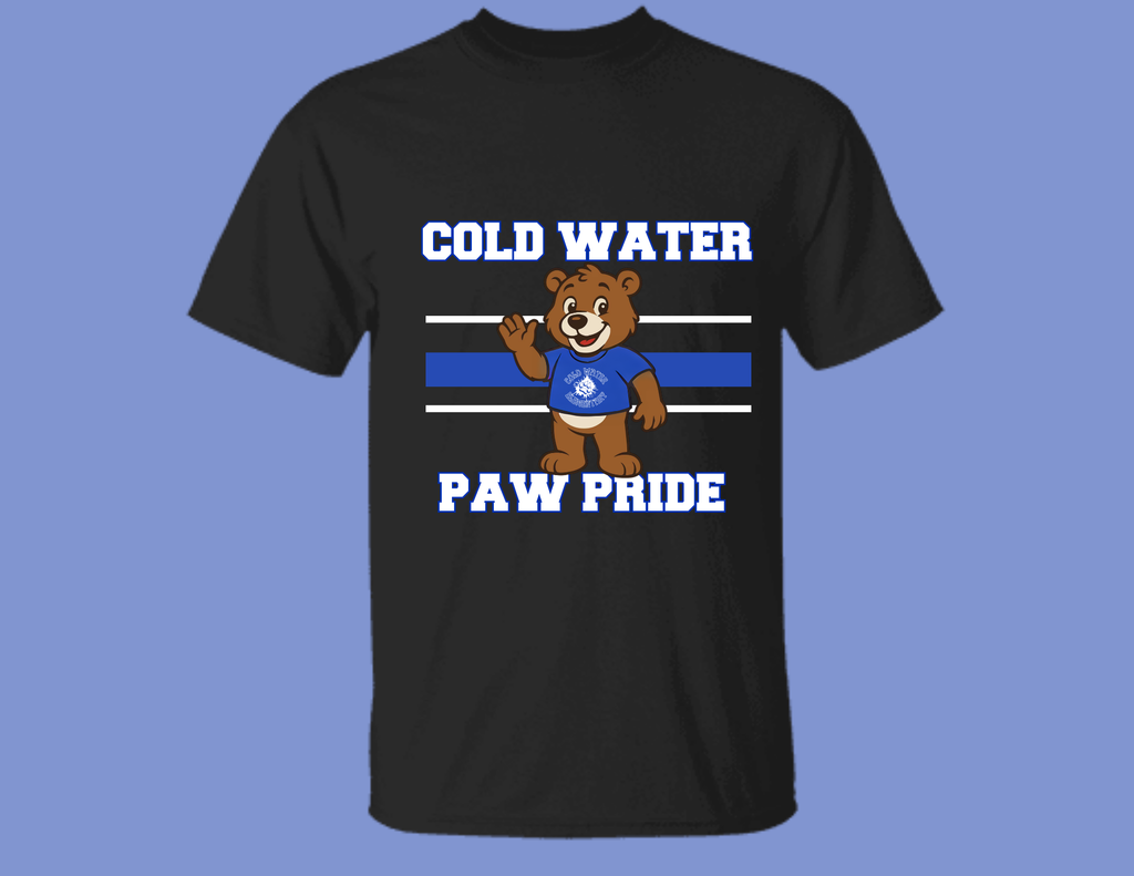 Kids Cold Water Elementary Paw Pride Tee