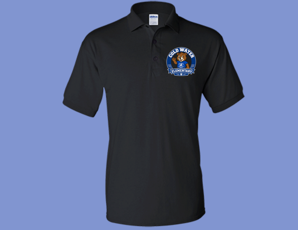 Adult Cold Water Elementary Logo Jersey Polo