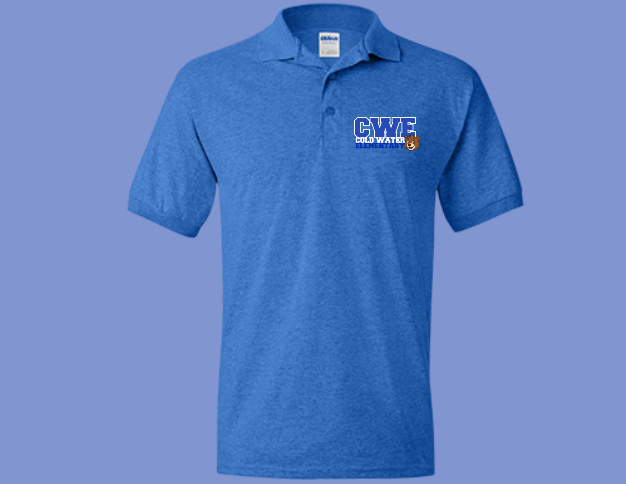 Adult Cold Water Elementary -CWE Bear Polo