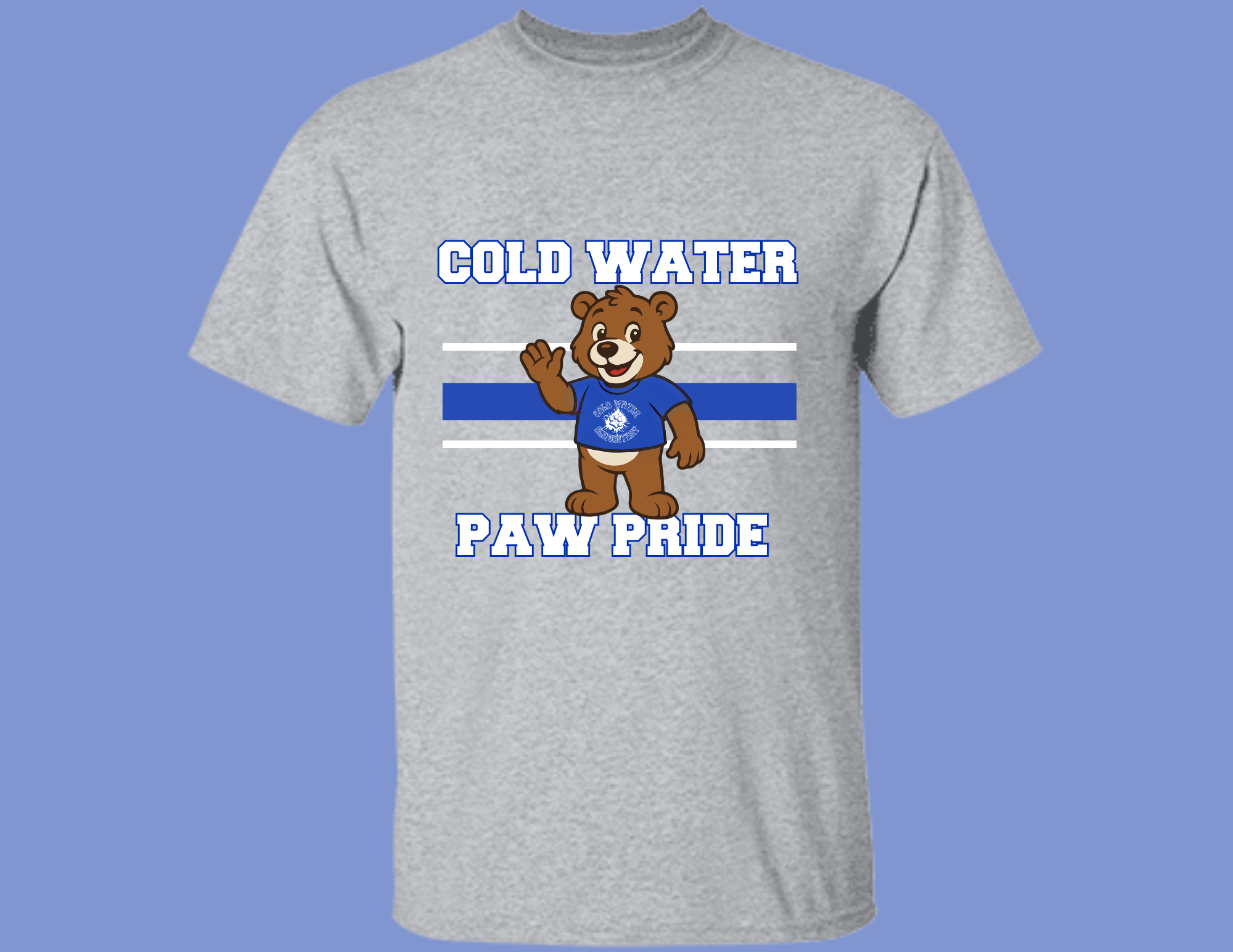 Kids Cold Water Elementary Paw Pride Tee